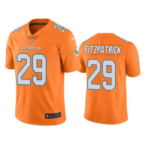 Men Miami Dolphins #29 Minkah Fitzpatrick Nike Orange Color Rush Limited NFL Jersey